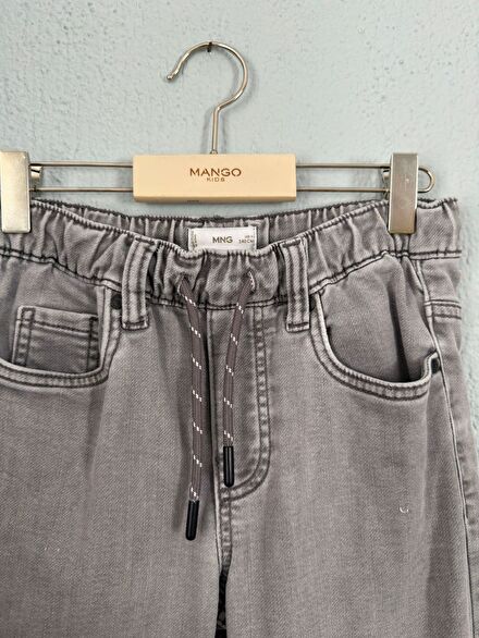 MANGO KİDS ERKEK GRİ DENİM JEAN PANTOLON