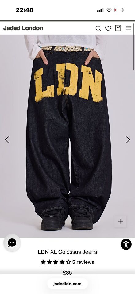 Jaded London Baskılı Jean