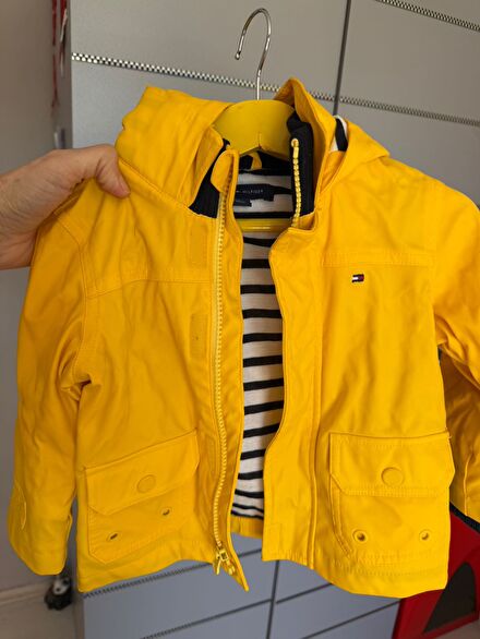 Tommy Hilfiger Sarı Yağmurluk