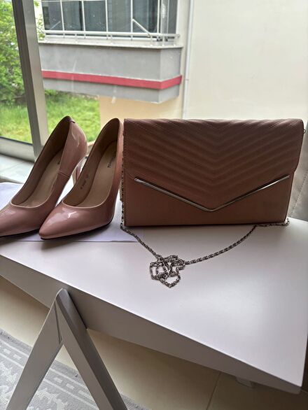 Pudra Stiletto & Çanta Kombin