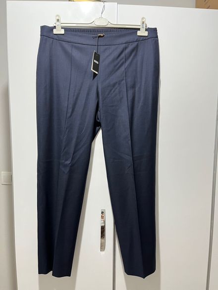 BOSS Pantolon Lacivert Çizgili kadın