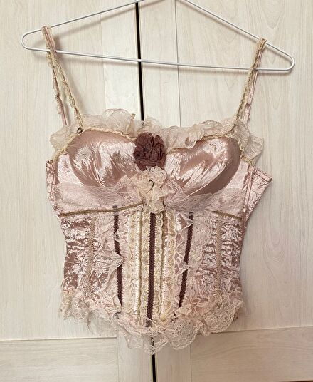 Tebi vintage dönem kıyafeti büstiyer