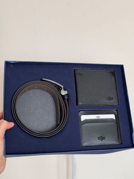 Kiğılı kemer cüzdan 3 lü set