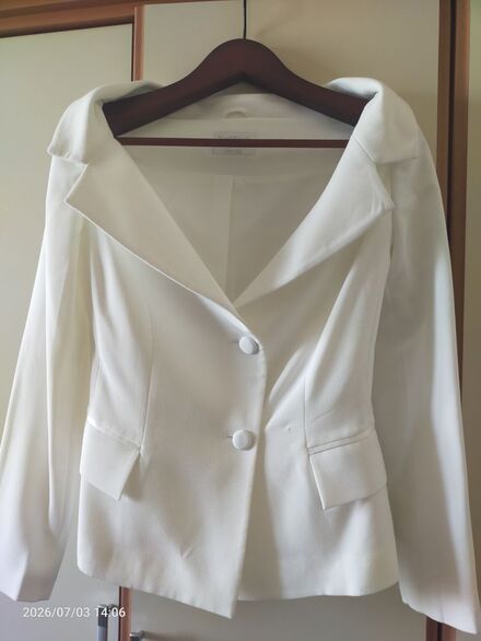 Network Açık Yakalı Beyaz Blazer Ceket