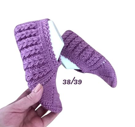 Örgü patik. Yünlü. 38/39.Yeni