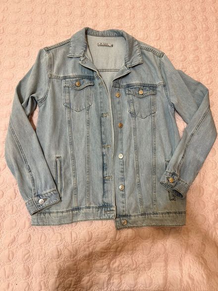 DF JEANS Orijinal Denim Gömlek Mavi XS