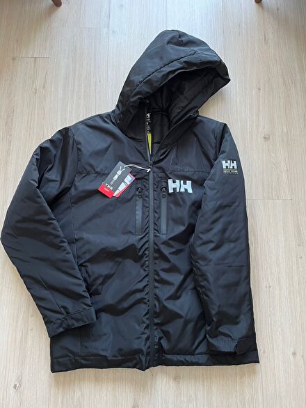 Siyah Helly Hansen Kapüşonlu Erkek Mont