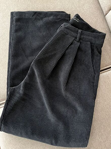 Kışlık kadife bol paça pantolon
