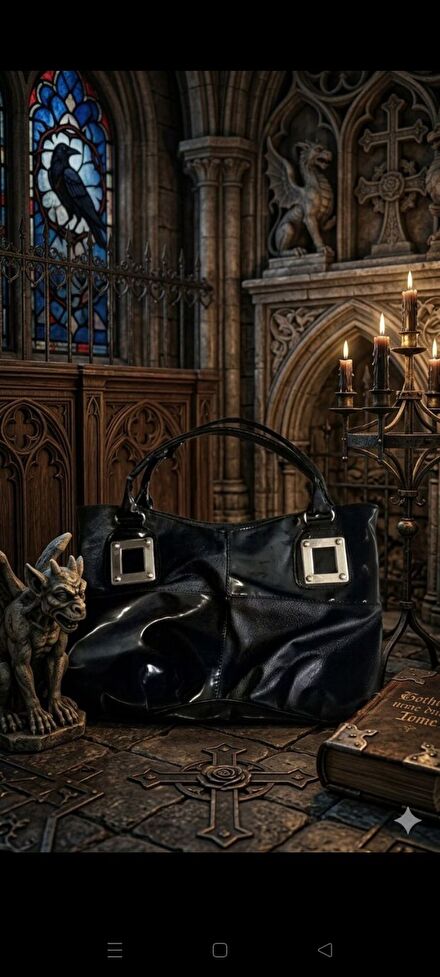 goth vintage Kol Çantası
