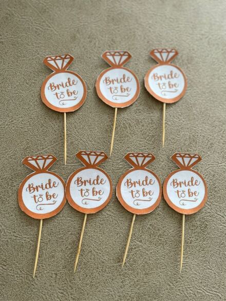 Bride to Be Cupcake Süsü (6 Adet)