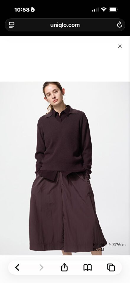 UNIQLO Kahverengi Triko Kazak