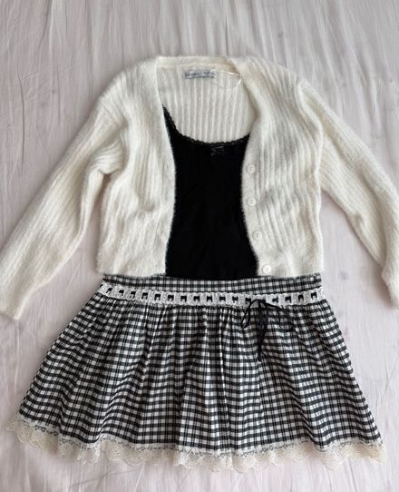 ekoseli coquette lolita etek