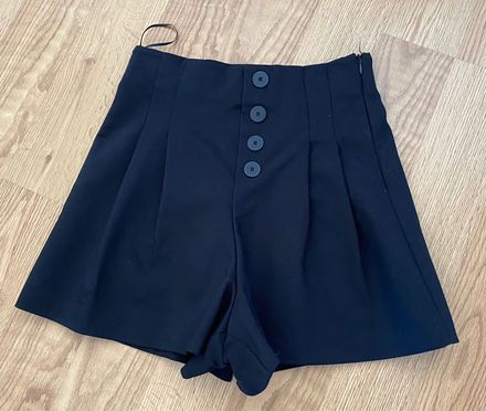 ZARA XS-34 siyah bayan şort