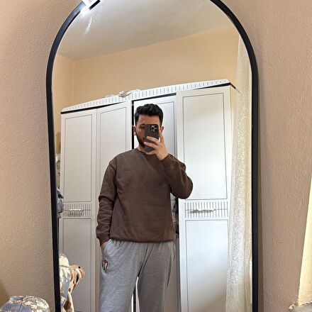 lc waikiki erkek kahverengi sweatshirt