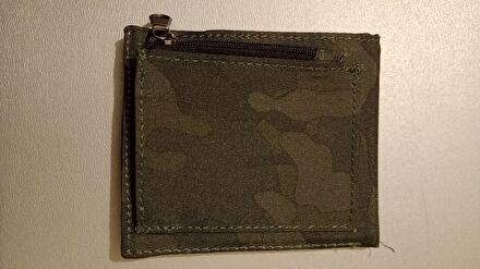 Kamuflaj Desenli Fermuarlı Cüzdan