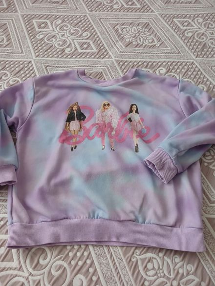 Mor ve Lila Desenli Sweatshirt
