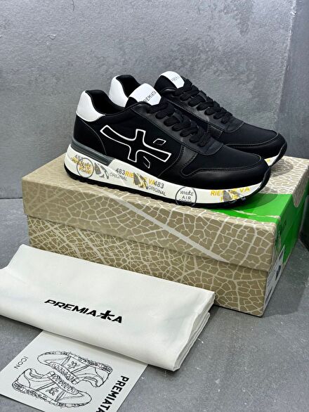 Siyah Premiata Erkek Sneaker