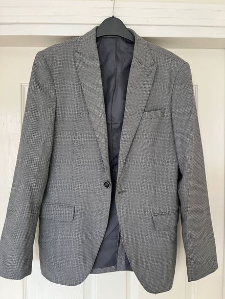 Erkek Desenli Yün Karışımlı Blazer Ceket