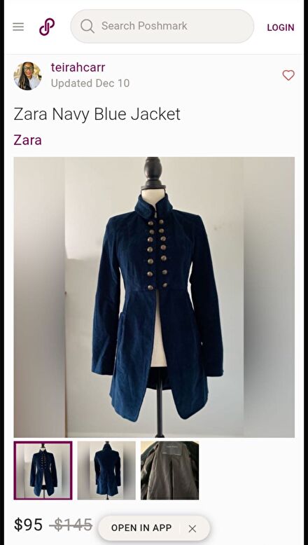 Zara Askeri Military Ceket Blazer Lacive