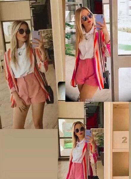 Twist çok renkli blazer