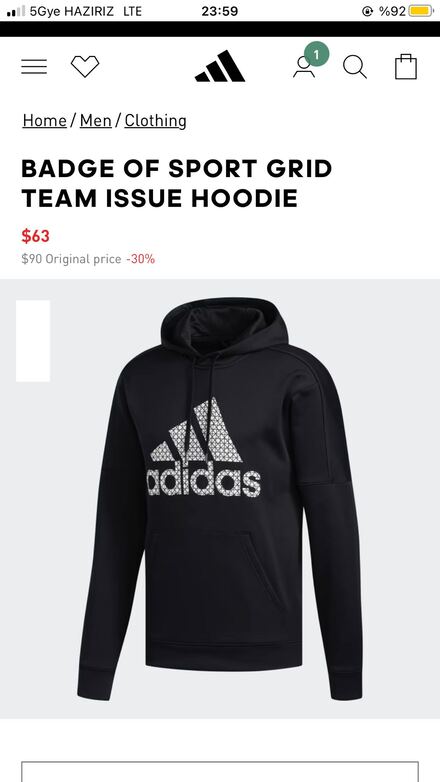 orijinal Adidas sweatshirt son fiyattır