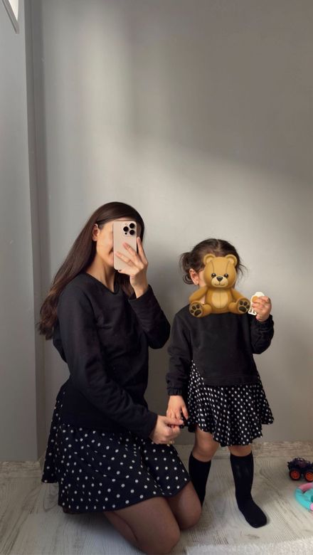 Anne Kız Elbise Kombini