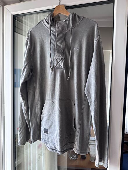 Oakley Kapüşonlu Sweatshirt Gri Erkek