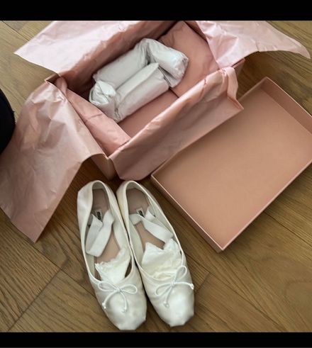 Miu Miu Saten Balerin Babet