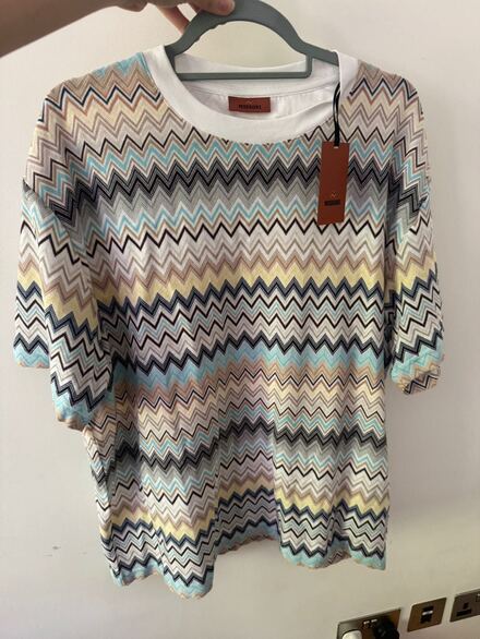 Missoni etiketli orjinal Tshirt üst