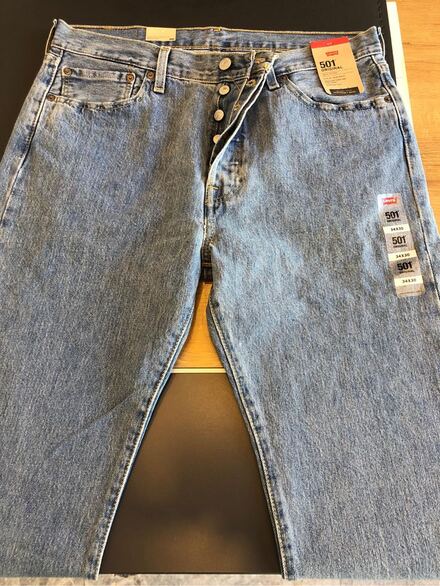 LEVI'S 501 KOT PANTALON ERKEK ETİKETLİ