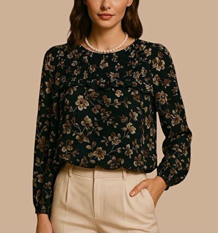 Fortune&Ivy Vintage Stil Bluz