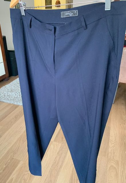 Lacivert,rahat, günlük, kumaş pantolon