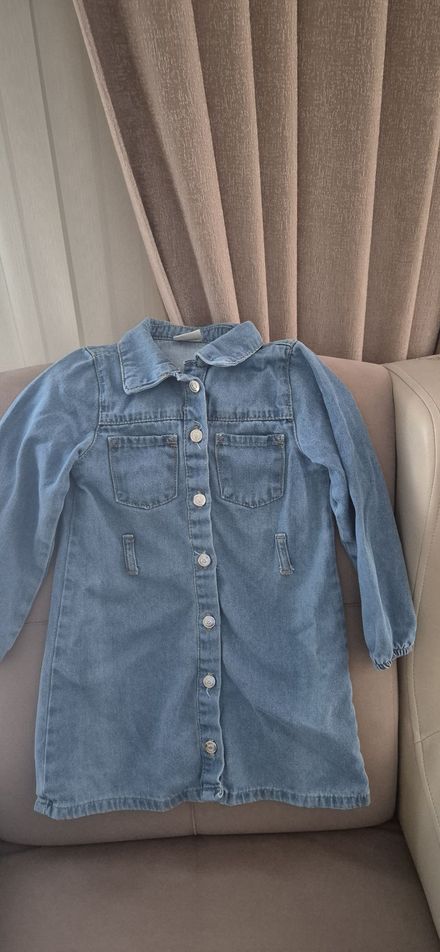 defacto kız cocuk jeans elbise