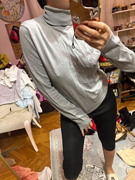 bershka boğazlı kazak s