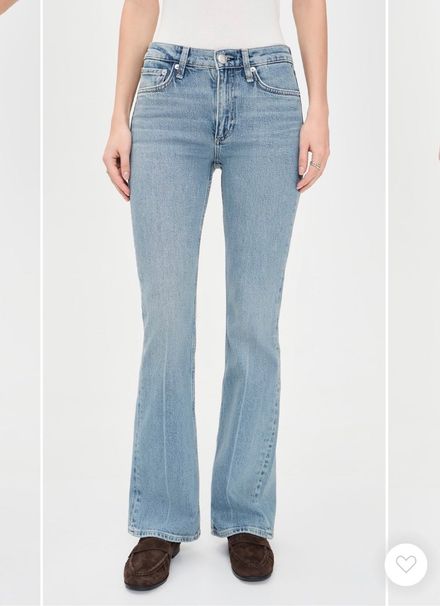 Rag& Bone Yüksek Bel İspanyol Paça Jean