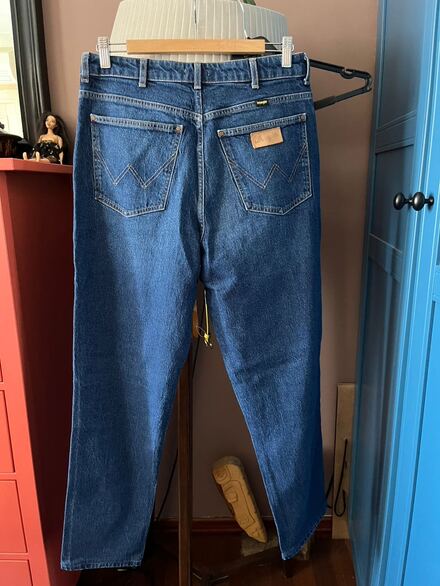 Wrangler lacivert mom jean