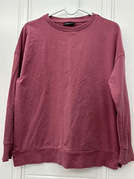 Kadın Sweatshirt Uzun Kollu Rahat Kesim