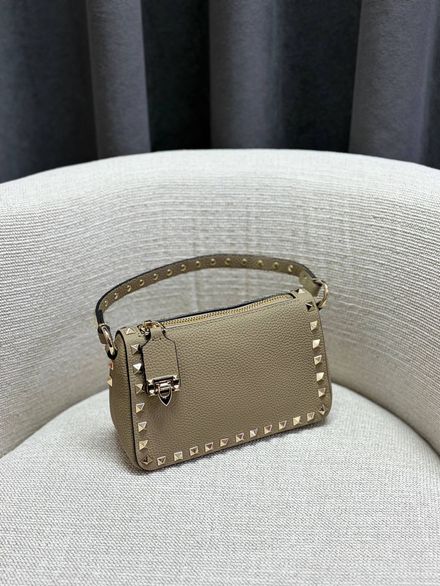 Valentino Kapaklı Kahve Deri Çanta
