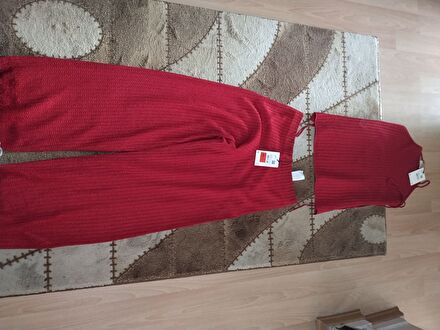 İpekyol Kırmızı Crop ve Pantolon Takım
