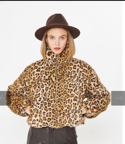Tiffany&Tomota leopar mont peluş