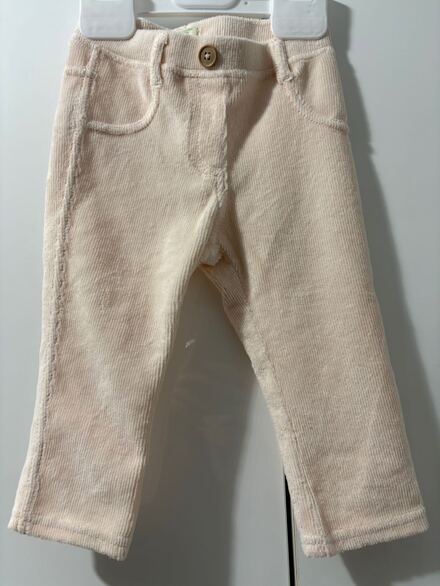 Benetton Kadife Pantolon Pudra