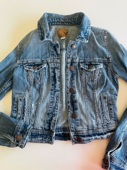 American Eagle Kot Ceket Mavi Kız XS