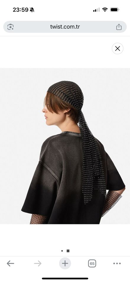 Twist kristal taşlı saç aksesuarı