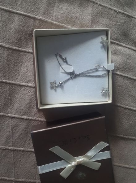 SO CHIC gümüş orjinal taşlı set