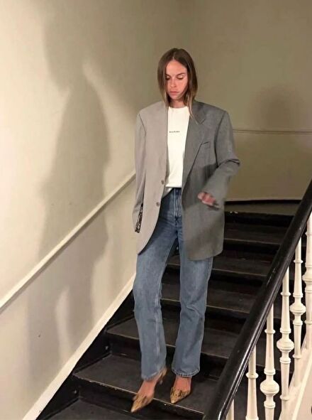 Kadın oversize blazer ceket