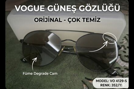 VOGUE Güneş Gözlüğü Füme Degrade Cam