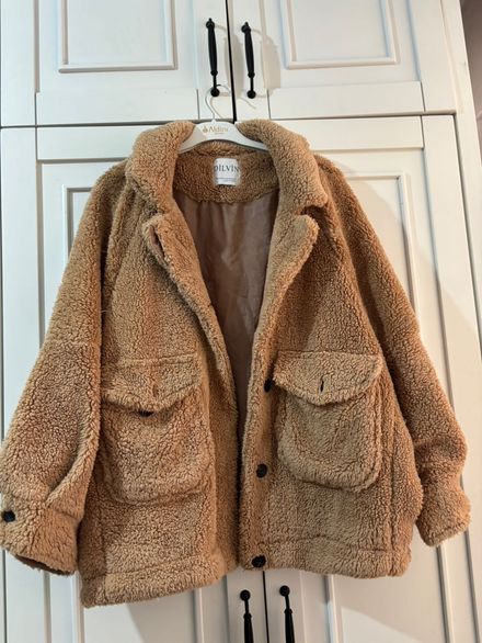 Dilvin Kahverengi Teddy Mont