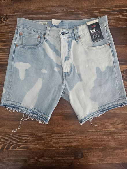 Levi's 501 Mavi Desenli Kot Şort