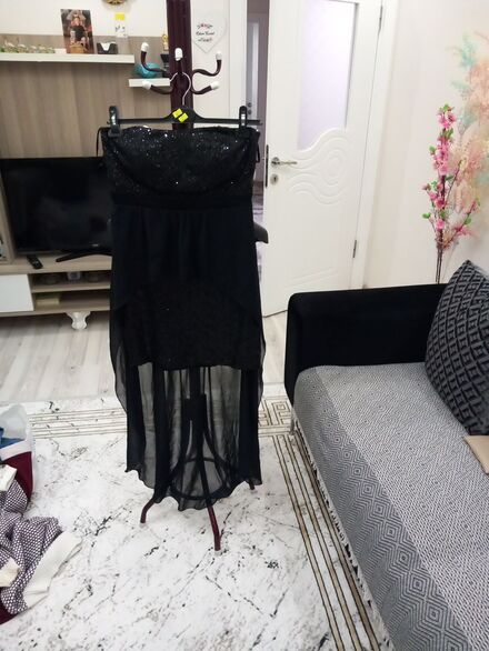 Bayan gece mini elbisesi