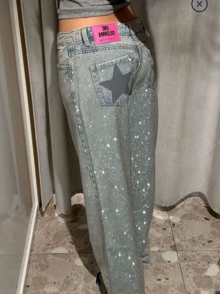 Stradivarius viral taşlı kot